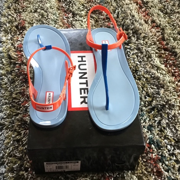 π Hunter boots sandals sz 9 - Picture 4 of 5